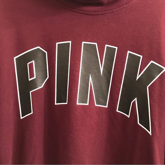 PINK Victoria's Secret Cowl Neck pullover sweatshirt size Medium - Picture 8 of 8